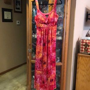 Red/Black/Yellow sun dress tank.